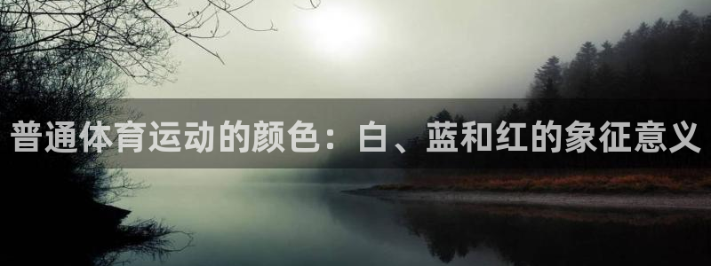 球速体育：普通体育运动的颜色：白、蓝和红的象征意义